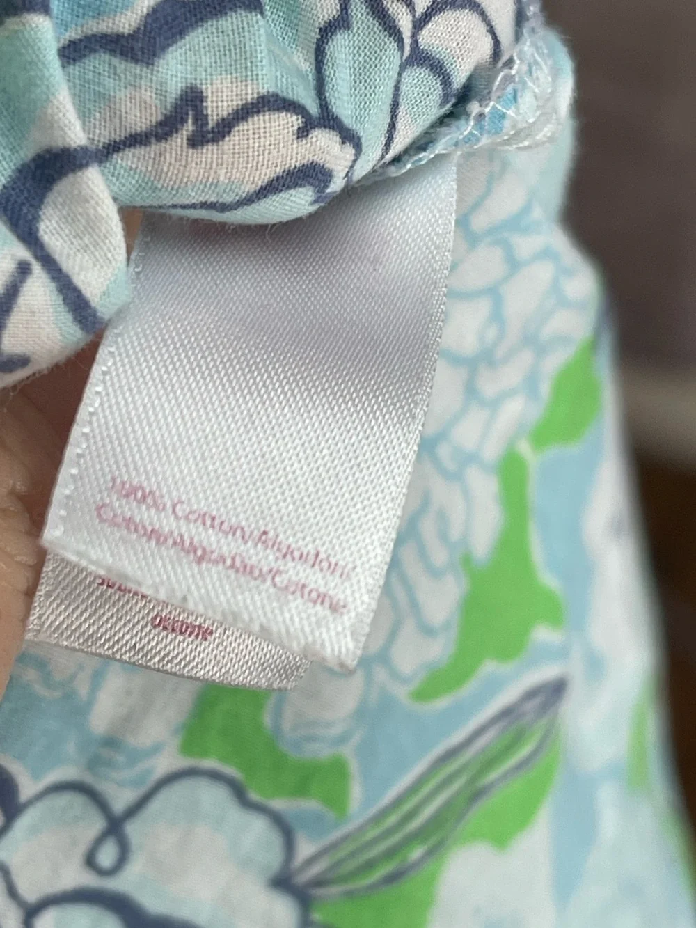 Lilly Pulitzer size small blue floral print swim cover tunic